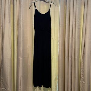 Black tank maxi dress